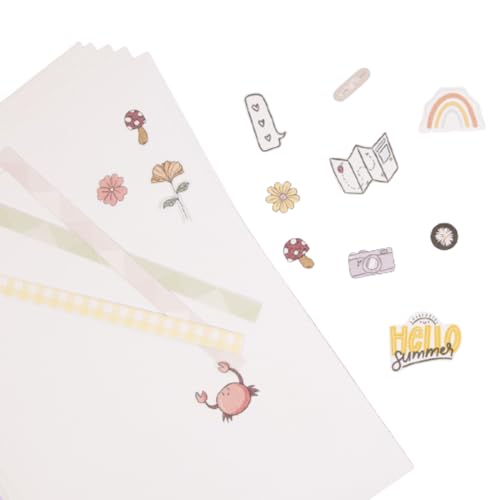 Craftelier - Set de 10 Hojas de Papel Washi Imprimible | Translúcido para Crear Pegatinas Personalizadas | Imprimir, Pintar, Dibujar, Escribir... | Tamaño: A4 (21 x 29,7 cm)