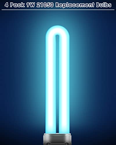 image for PACETAP 4 Pack 21050 9W U Shape Bulbs Replacement Compatible with Dyna