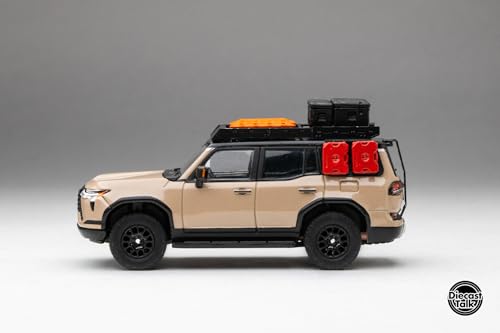 Mini carro DiecastTalk Custom 1/64 Lexus GX550 Overtrail miniatura 6