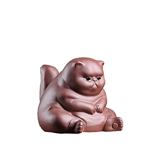 Statue d'animal en argile pourpre pour embellir votre salon et espace thé