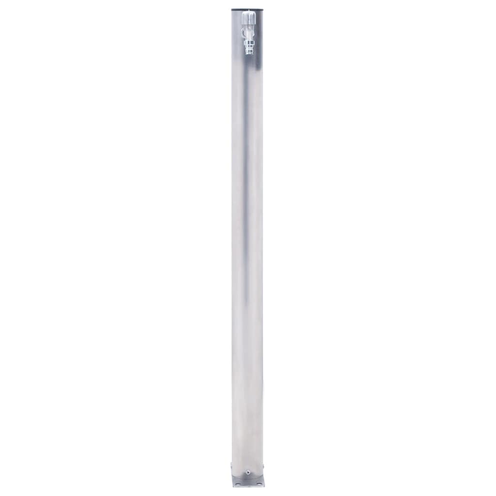 Fontana da giardino, per esterno. Fontanella a colonna moderna,in acciaio,Colonna d'Acqua da Giardino 40 cm Acciaio Inox Rotonda