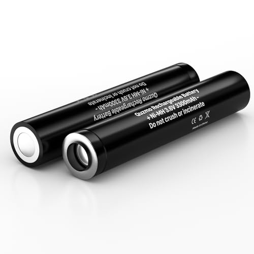 Image of 75175 Rechargeable Batteries, 3.6V 3300mAh Ni-MH Battery for Streamlight Stinger Parts XT, DS, LED HP, 75375 75300 75500 75810 76000 76300 PolyStinger, Pelican M9 Flashlight 2-Pack