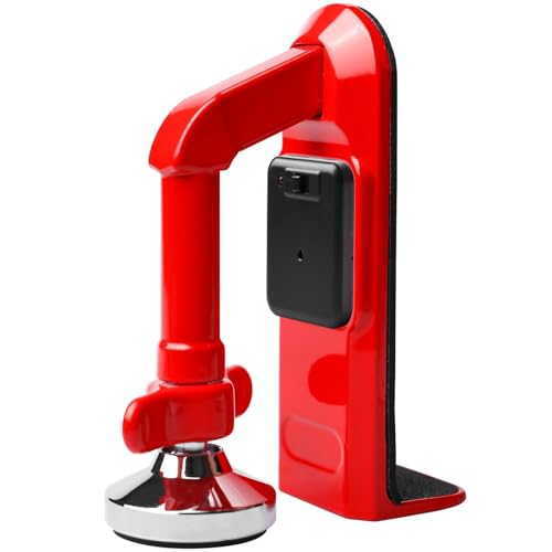 Türstopper Alarm, Door Jammer, Tragbare Türverriegelung Einbruchschutz Sicherheitsgerät für Zuhause, Hotel Reisen und persönlichen Schutz Einstellbares Türstopper mit Alarm 80db (Rot)