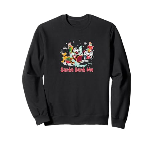 Sweat Mickey Minnie Pluto Santa Sent Me pull chaud anti-froid pour l'hiver