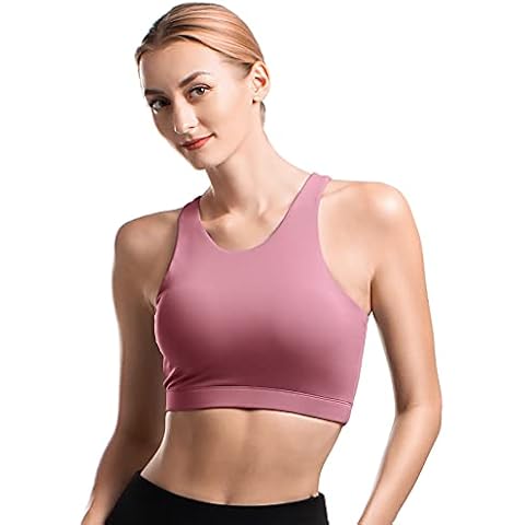 Niksa Sports Bra Women's Sports Bra Strong Support Large Breasts Racerback Design Push up Bra Sports Bra top for Fitness Yoga Jogging Cover