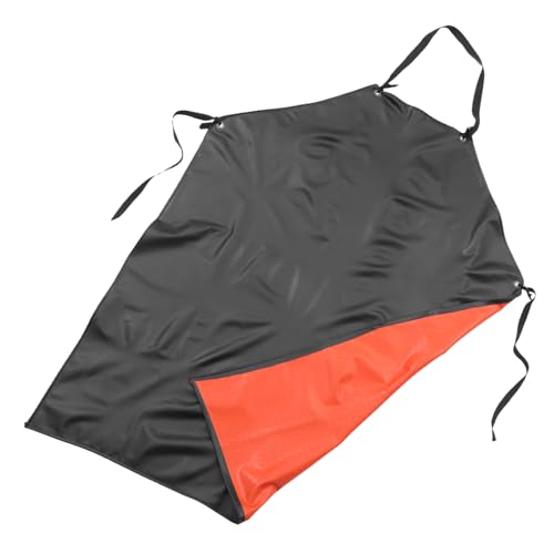 Mikikit Chemical Dish Apron Kitchen Apron for Cooking Gardening Industrial Work Pvc Waterproof