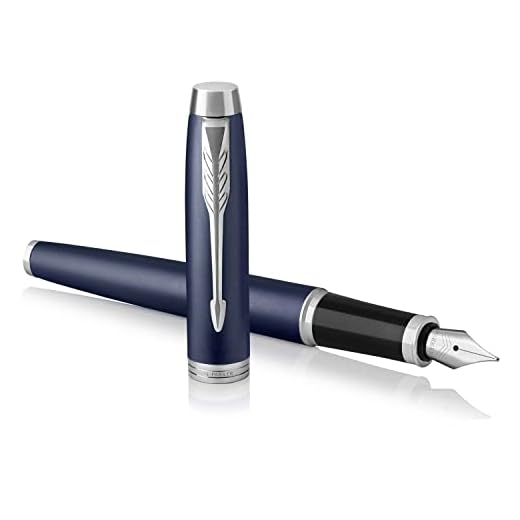 PARKER IM, pluma estilográfica azul mate, con plumín fino y recambio de tinta azul (1931647)