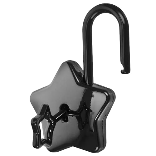 TOPBATHY Candado Mini de Aleación de Zinc Llave para Taquillas y Diarios, Diseño Estrella de Cinco Puntas para Protección Segura