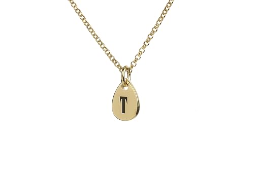 Collier lettres gravées pendentif poire idée cadeau anniversaire unique