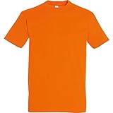 SOLS - Camiseta de Manga Corta Modelo Imperial para Hombre (XXL) (Naranja)