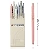 Ddaowanx Gel Pens, 6 Pcs 0.5mm Quick Dry Black Ink Pens Fine Point Smooth Writing Pens, Cute Office School Supplies Gifts for Women #2