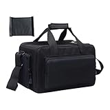 Hjdlhx カメラケース 防水機能 ショルダーバッグ 衝撃吸収 多収納ポケット 調節可能ストラップ ナイロン素材 持ち運び便利 写真撮影用に適用, 仕切り1枚付き