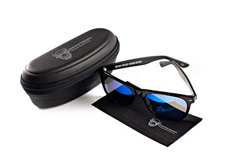 Bison Head classic style Sunglasses XXL (Blue)3