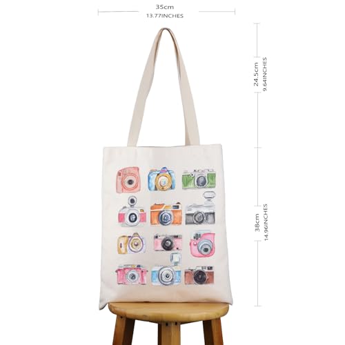 Bolso Tote Vintage para fotógrafos y amantes de cámaras miniatura 4