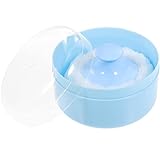 Body Powder Puff Large Fluffy Loose Powder Sponge with Container Case for Home and Travel, 2 Set