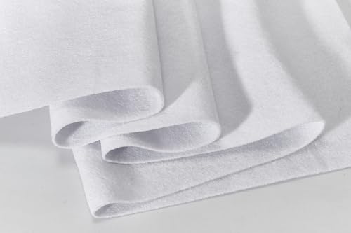Premium Soft White Felt Fabric Roll - 18"x36", 1.6mm Thick, Versatile Crafting Material for Sewing and DIY Projects 5 Premium Soft White Felt Fabric Roll - 18"x36", 1.6mm Thick, Versatile Crafting Material for Sewing and DIY Projects - Image 4