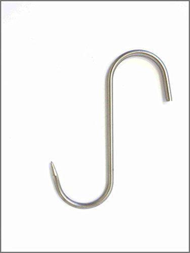 30 pieces S-hooks, hooks, Grocery Hook Butcher Hook Butcher Hook Stainless Steel d4,0 x 100 mm Butcher Shop Butcher butcher shop pack of 30