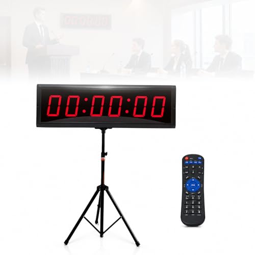 Reloj de Pared Digital Doble Cara 1.5in con Trípode miniatura 1