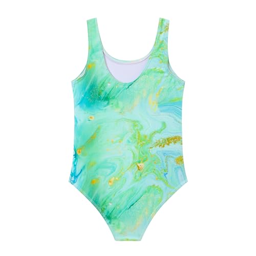 Image of Girls One Piece Swimsuit Quick Dry Swimwear Beach Bathing Suit for 3-18 Years