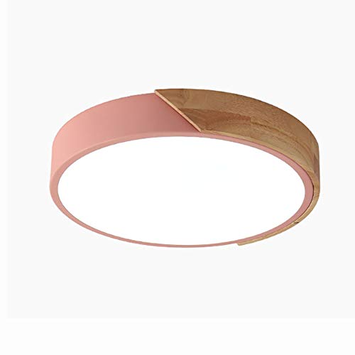Plafonnier LED télécommande pour régler l'éclairage de la chambre d'enfant rose