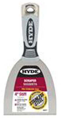 Hyde 4 in. W Stainless Steel Stiff Scraper