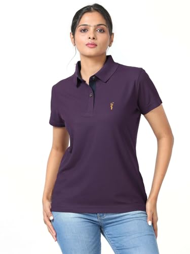 Image of STELLERS Women's Premium Polo T-Shirt, Regular Fit | Odour Resistant | Wrinkle Free | Quick Dry | Stretchable | Lightweight | Breathable | Sustainable | Anti-Static | Feather Touch Feel