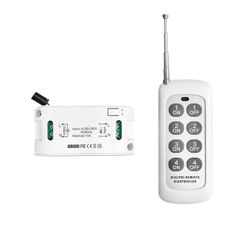 Module relais 110 V 220 V 10 A longue portée avec télécommande