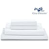 MyPillow Giza Dreams Bed Sheets, 100% Certified Giza Egyptian Cotton, Deep Pocket, Sateen Weave [King, White]