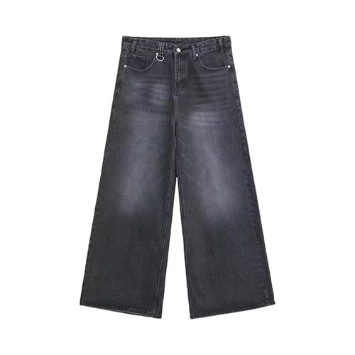 Men's Loose Wide Leg Denim Pants Large Size Minimalist Versatile Jeans Oversized Simple Baggy Straight Trousers2