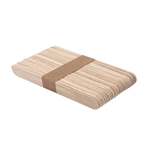 Ideen mit Herz | extrabreite Holzstäbchen | Holzspatel | breite Eisstiele aus Holz | Holzspachtel | 15 cm lang | 1,7 cm breit | ideal zum Basteln, Waxing, Eis selber machen | 50 Stück Ideen mit Herz | extrabreite Holzstäbchen | Holzspatel | breite Eisstiele aus Holz | Holzspachtel | 15 cm lang | 1,7 cm breit | ideal zum Basteln, Waxing, Eis selber machen | 50 Stück