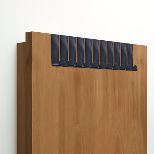 VELLUSTRA Perchero Puerta, 10 Piezas Colgador Puerta, Colgador Versátil para el Hogar, Acero Inox Ganchos Puerta Sin Taladrar Ganchos para Colgar Adecuado Para Dormitorio, Baño, Cocina, Armario