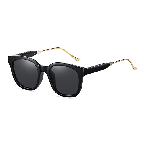 LASPOR Classic Square Polarized Sunglasses UV400 for Women Men