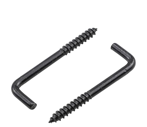Lkq-�V�����[�t�b�N L Shaped Hooks Screw In Ceiling Hooks M2.4 M2.5 M2.8 M3.4 M3.7 M3.8 M4.7 Black 7 Shape Right Angle Hooks�C �ݒu���ȒP(M3.8