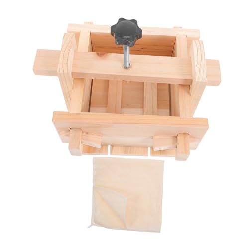 Ipetboom Stampo per Tofu da Te Resistente al Calore con Pressa e Panno per Formaggio Kit per Preparazione Tofu Casalingo Versatile per Soia Formaggio e Dessert in Cucina