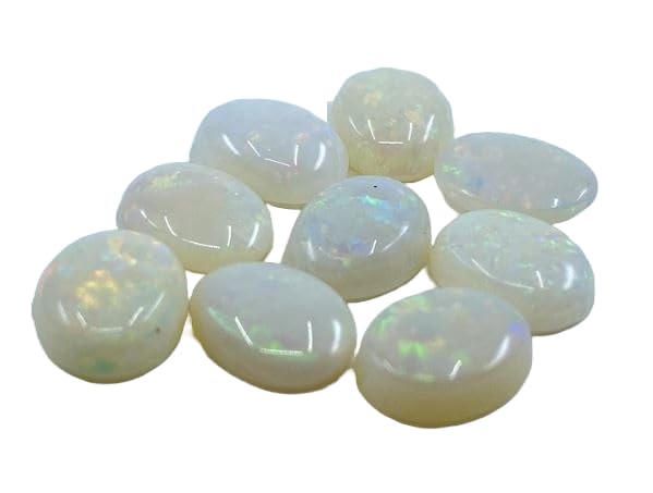 Opale multi-feu OPAL-2873 de 18 x 13 mm pour sertissage et joaillerie