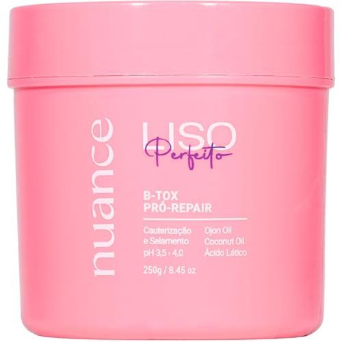 Nuance, Máscara B-Tox, pró-repair, liso perfeito, 250g