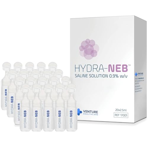 Image of Hydra-Neb 0.9% Saline Solution for Nasal Irrigation & Moisturizing of The Airways - Sodium Chloride Nose Cleanse Adults and All Ages (50 ml)