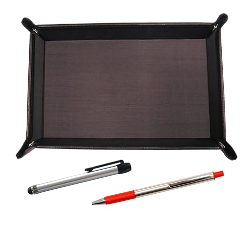 シボチョコカラー牛革ペントレイ メタルタッチ棒銀とFB325アルミストレートノックボールペンセット 赤 TRATYO-ALST-FB325-R