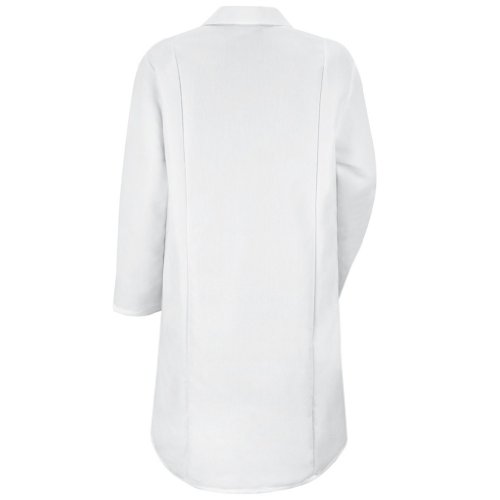 Red Kap Women's Gripper Front Lab Coat XL White