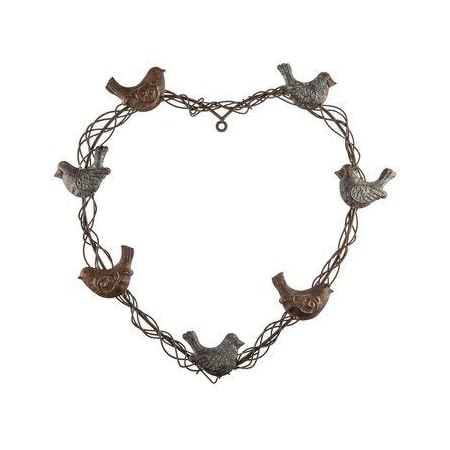 Amazon.com: Hobby Lobby Heart & Birds Metal Wall Decor Home Decoration
