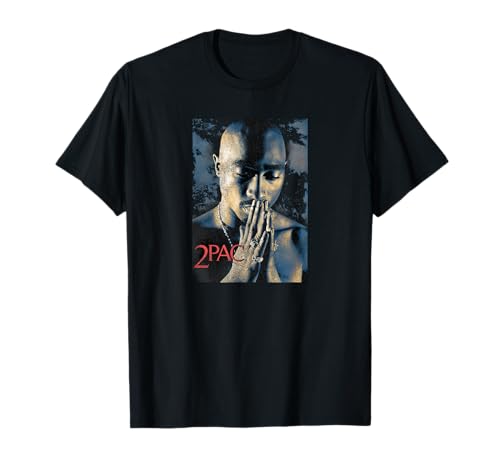 TUPAC SHAKUR Tupac Grunge Praying Unisex-Kids Black Short Sleeve T-Shirt