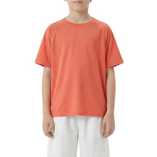 T-shirt sport enfant col rond respirant et séchage rapide pour le football