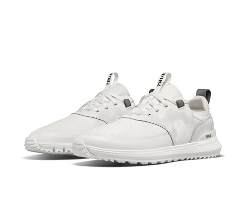 True LUX Hybrid, Men's Golf Shoes, Waterproof Knit Upper, 100% Nappa Leather Saddle2