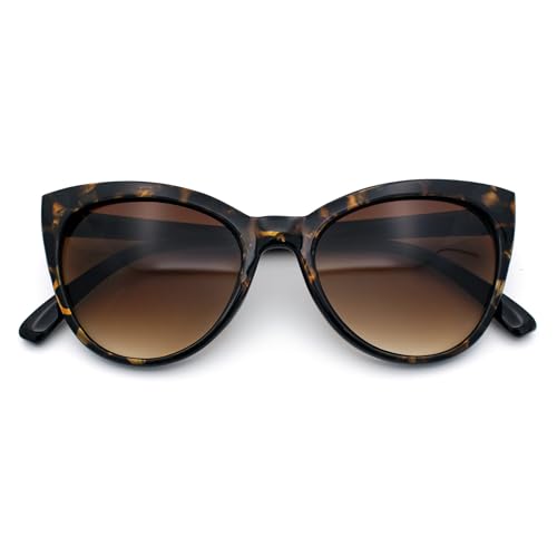 SA106 Womens Pearl Color Cat Eye Sunglasses