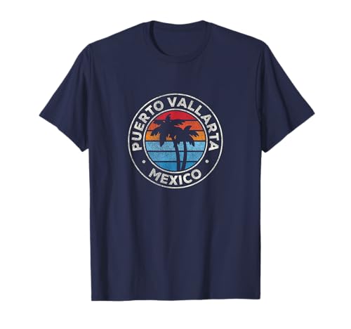 Puerto Vallarta Mexico Vintage Graphic Retro 70s T-Shirt