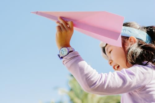 Flik Flak Girl Kids Watch Biosourced Quartz Waterproof Chasing Clouds4