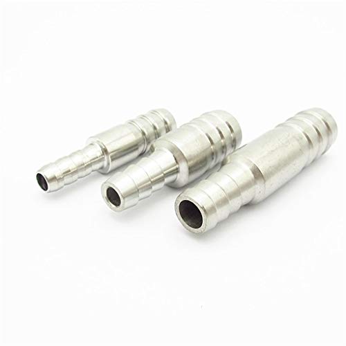 304 Stainless Steel 8mm 12mm Barbed Hose Reducer Connectors