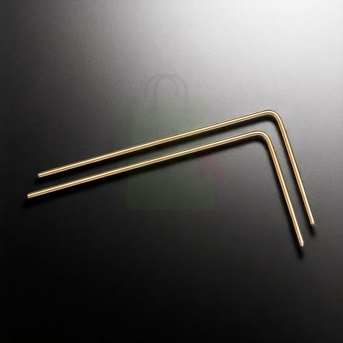 Image of Brass Dowsing Rods Pair | Diameter-5 MM | Energy Balancing | Aura Energy Checker | Feng Shui | Reiki | Dowser | Divining Rod | L-Rod | Only 2 Rods
