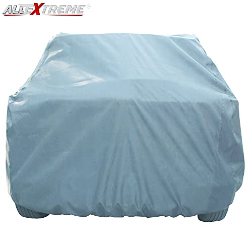 Allextreme AK7001 Car Body Cover Compatible with Maruti Suzuki Alto K10 Custom Fit Dustproof UV Heat Resistant Indoor Outdoor Body Protection (Grey Without Mirror)