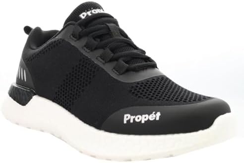 Propet Women's Propet B10 Usher Sneakers, Black, 8 XX-Wide US | Image 1